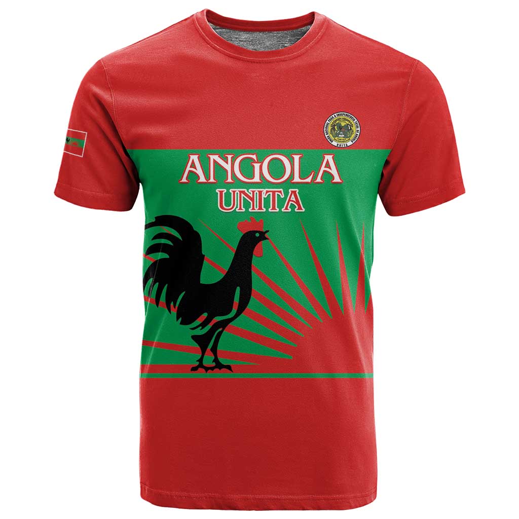Personalized Angola T shirt UNITA  Party Flag Style LT15