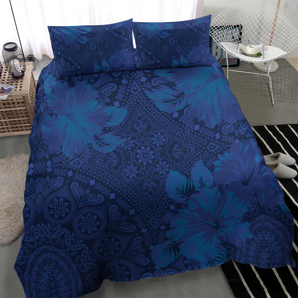Afro Hibiscus Tropical Bedding Set ShweShwe African Pattern LT15