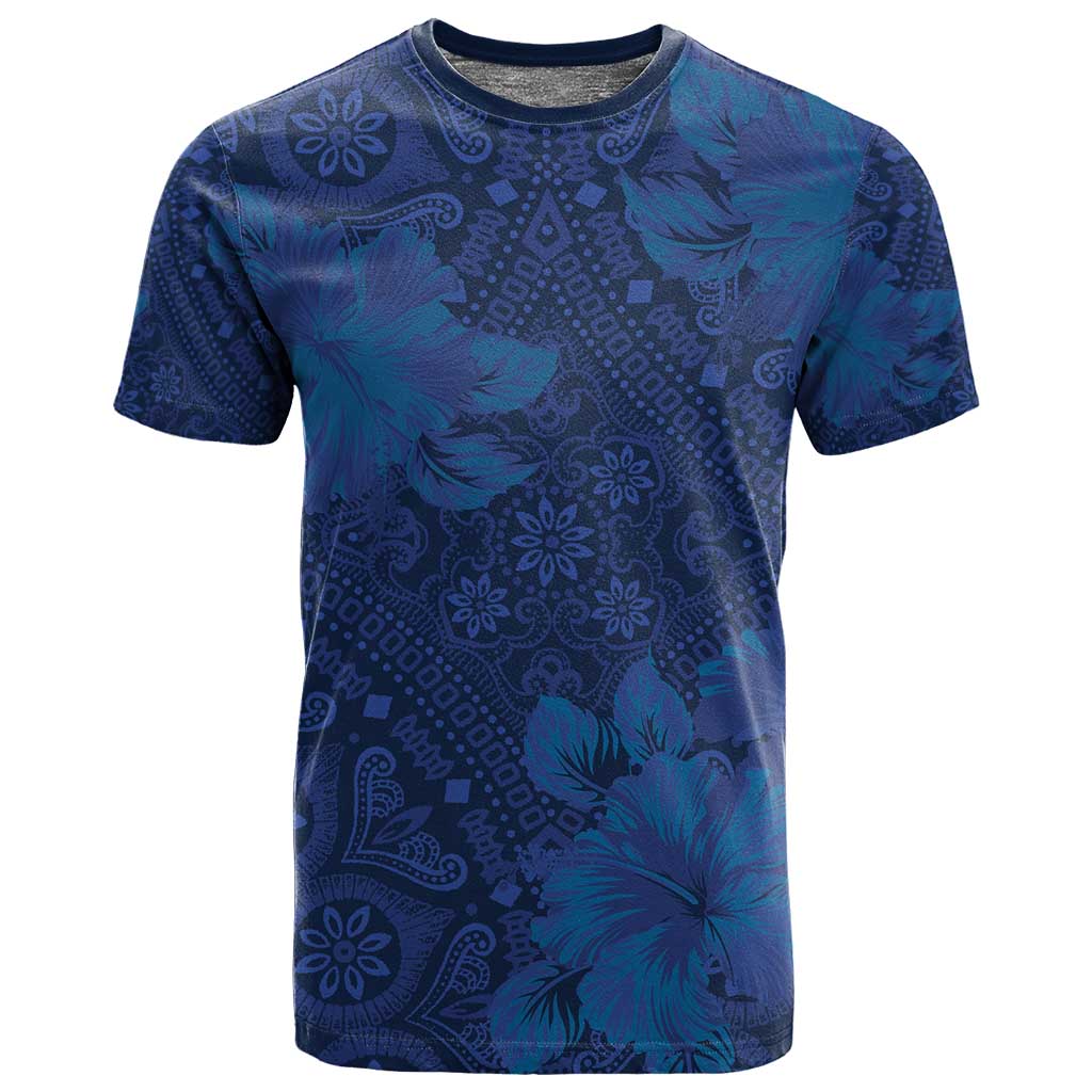 Afro Hibiscus Tropical T shirt ShweShwe African Pattern LT15