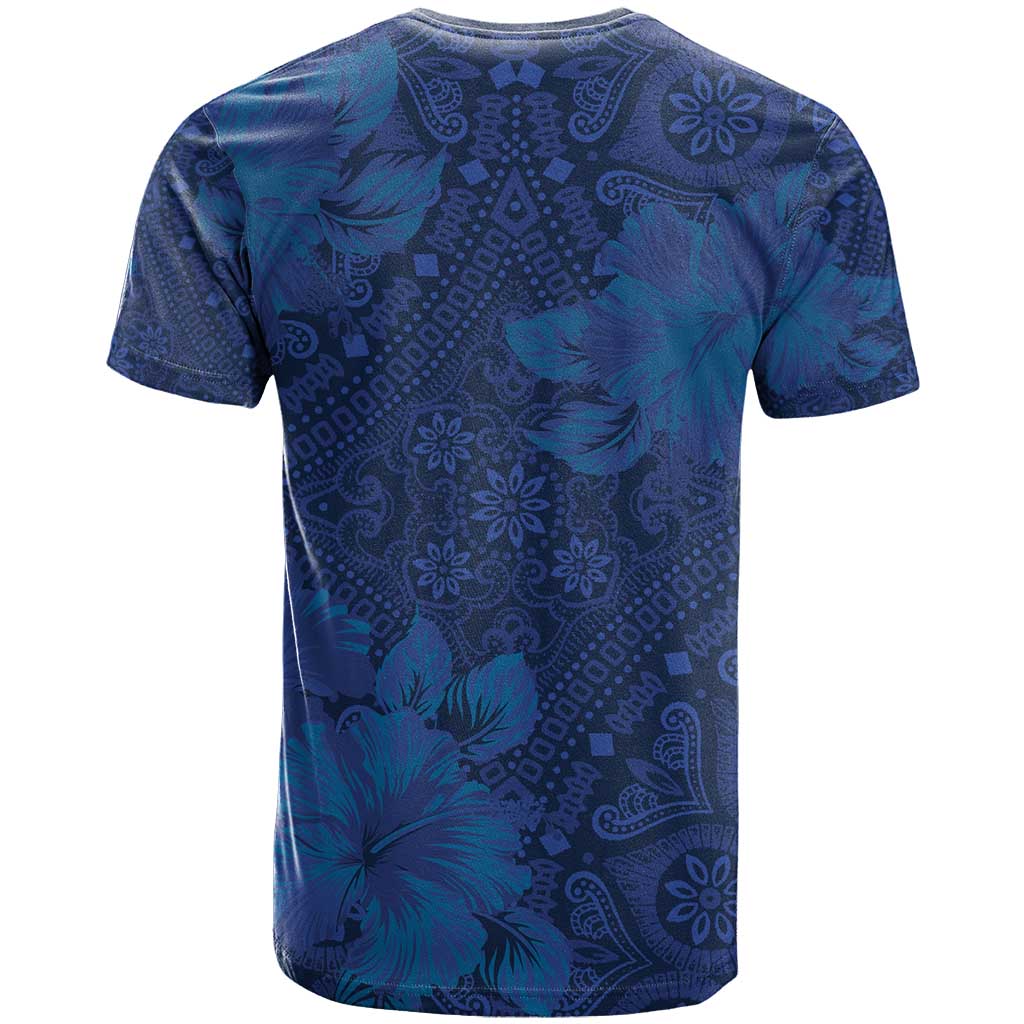Afro Hibiscus Tropical T shirt ShweShwe African Pattern LT15