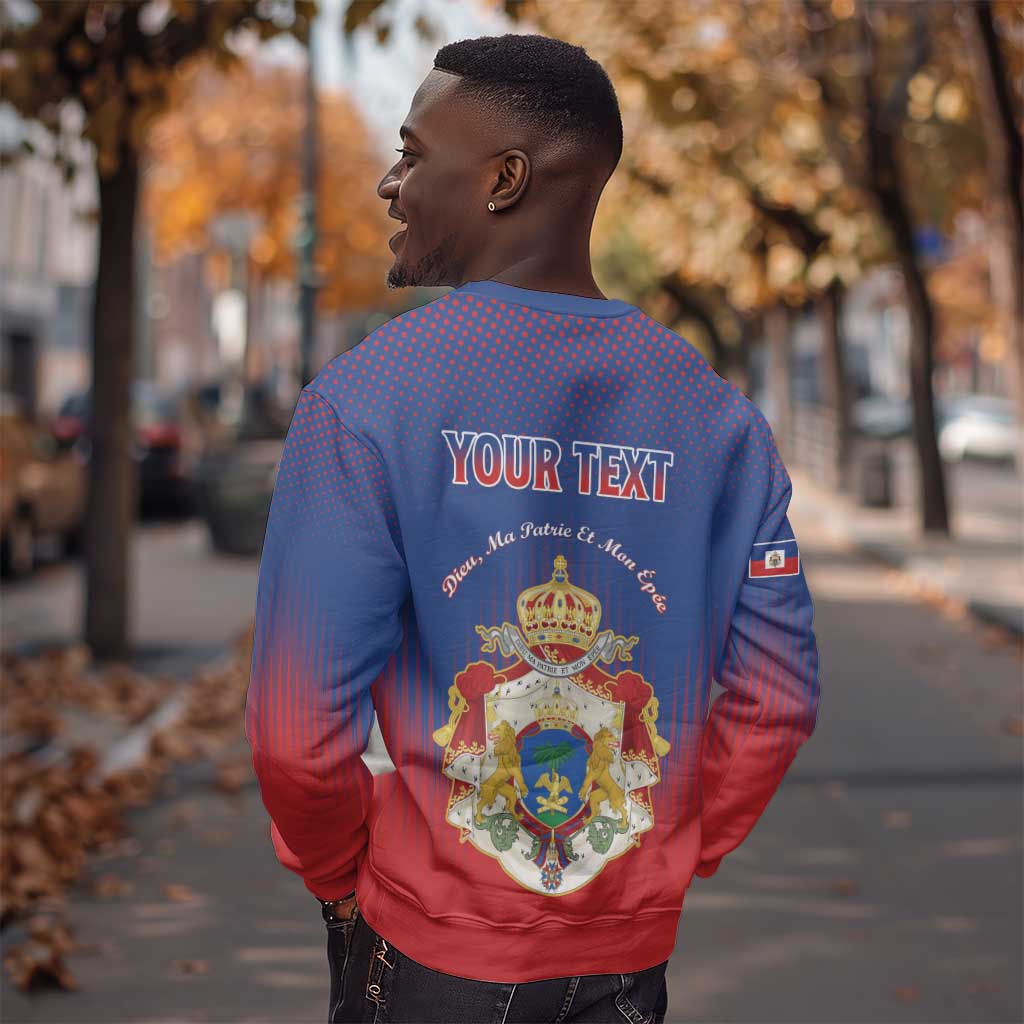 Personalized Anpi an Ayiti Sweatshirt Imperial Coat Of Arms Flag Style LT15
