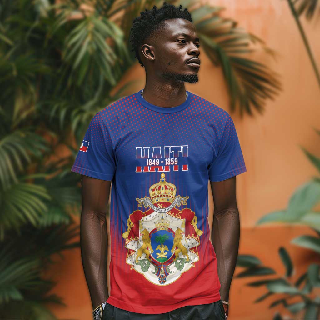 Personalized Anpi an Ayiti T shirt Imperial Coat Of Arms Flag Style LT15