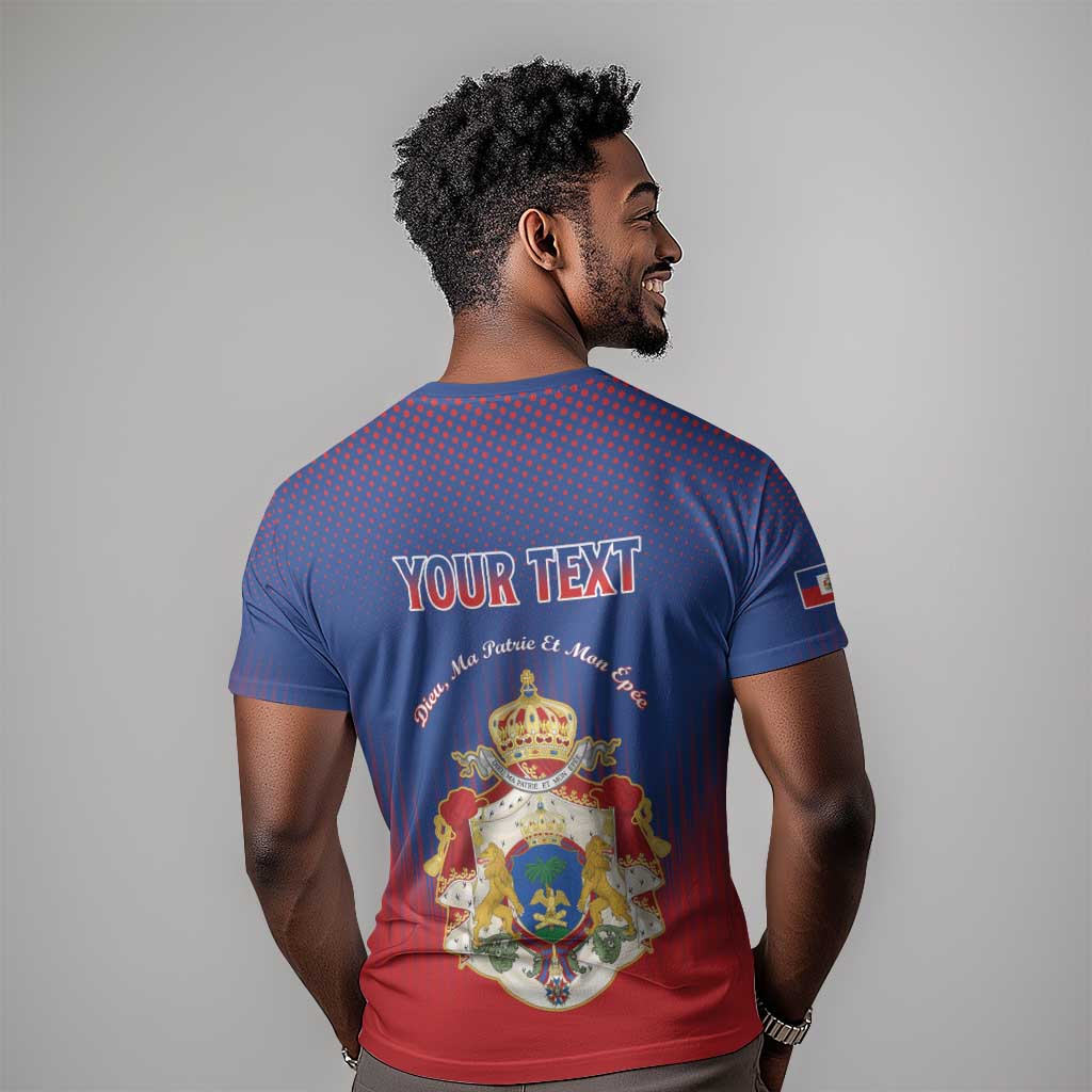 Personalized Anpi an Ayiti T shirt Imperial Coat Of Arms Flag Style LT15