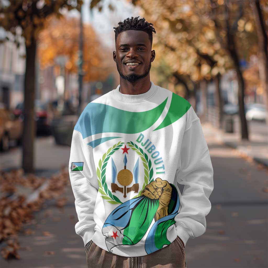 Personalized Happy Djibouti Sweatshirt Independence Day LT15