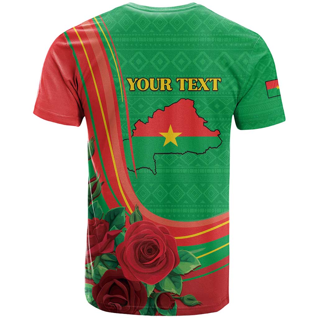 Personalised Burkina Faso Independence Day T shirt Coat Of Arms African Pattern LT15