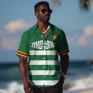 Rugby Zimbabwe Custom Hawaiian Shirt Go Champions Sables LT15