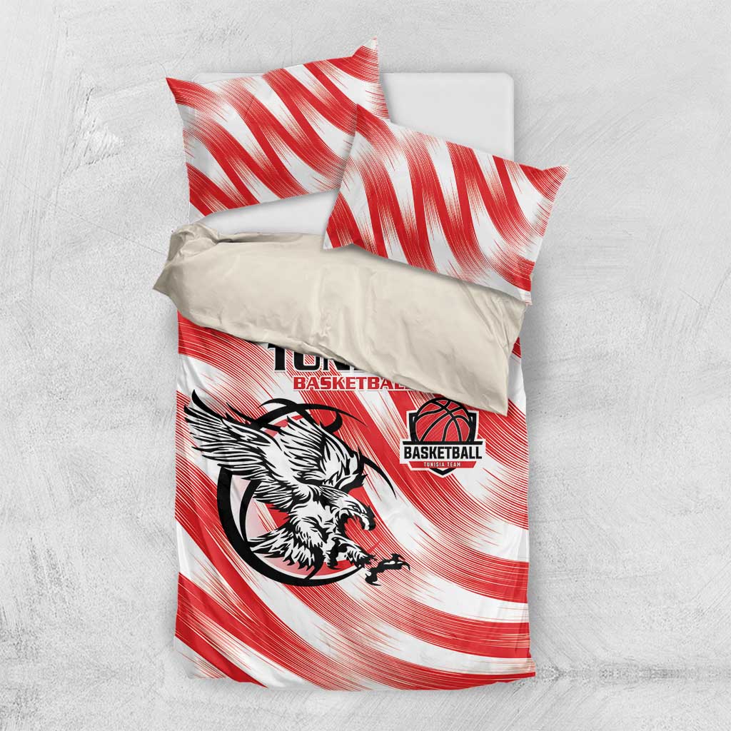 Afro Basketball Tunisia Bedding Set Go Eagles of Carthage LT15