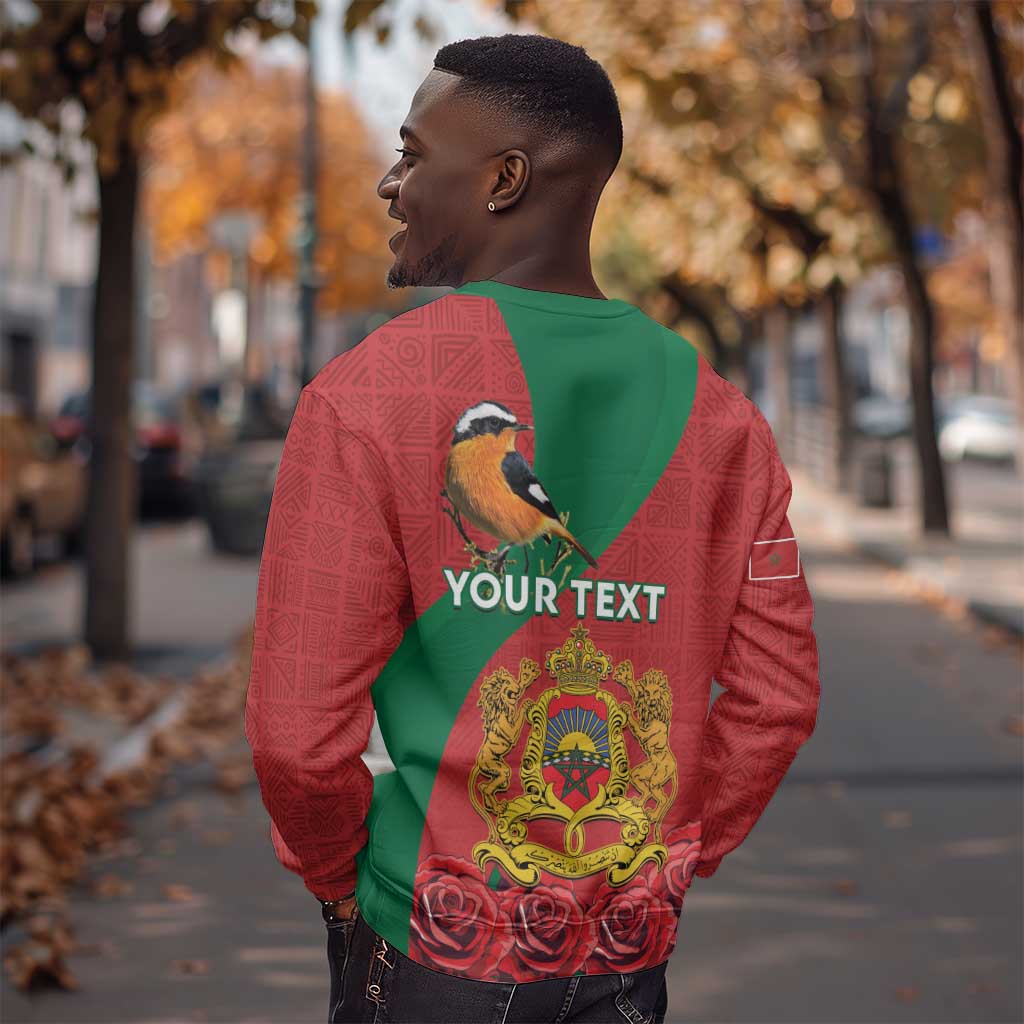 Personalised Afro Morocco Sweatshirt Happy Proclamation Day - African Pattern LT15