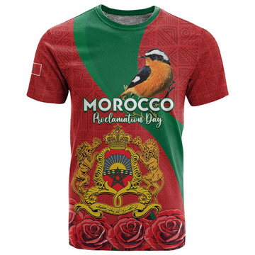 Personalised Afro Morocco T shirt Happy Proclamation Day - African Pattern LT15