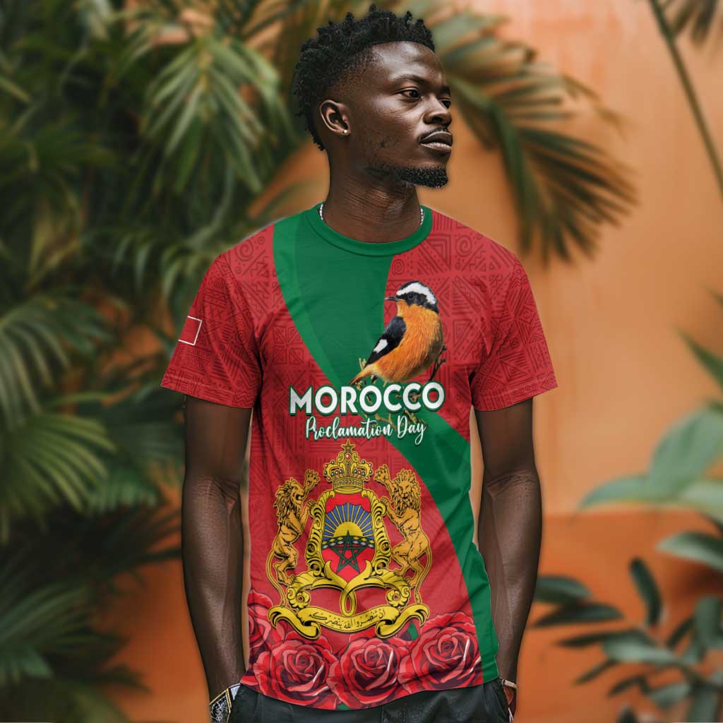 Personalised Afro Morocco T shirt Happy Proclamation Day - African Pattern LT15