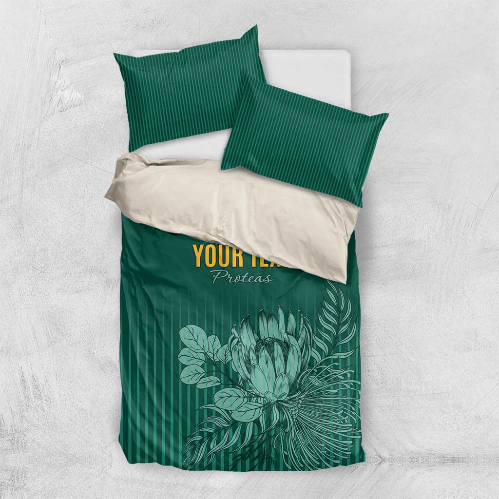 Custom South Africa Cricket Bedding Set Come On Proteas LT15