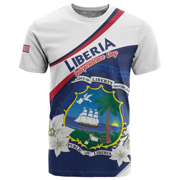 Personalized Happy Liberia Independence Day T shirt LT15