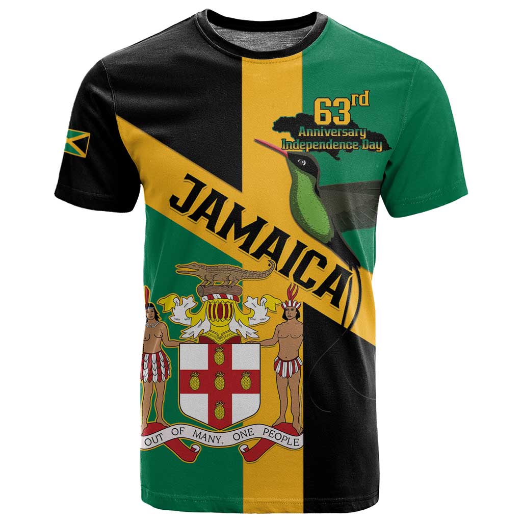 Happy Jumieka Independence Day T shirt Coat Of Arms Flag Style LT15