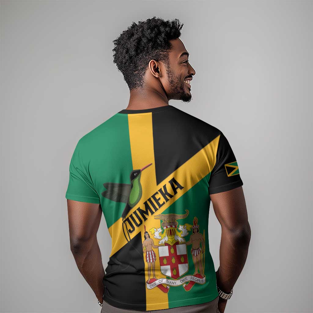 Happy Jumieka Independence Day T shirt Coat Of Arms Flag Style LT15