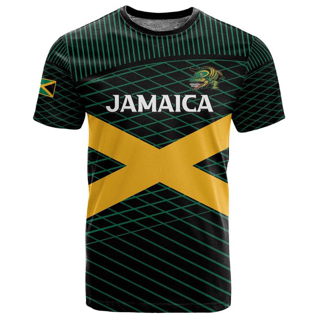 Jamaica Rugby Custom T shirt Go Champions LT15