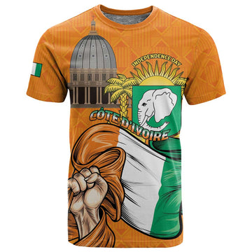 Personalised Happy Cote dIvoire T shirt 65th of Independence Day LT15
