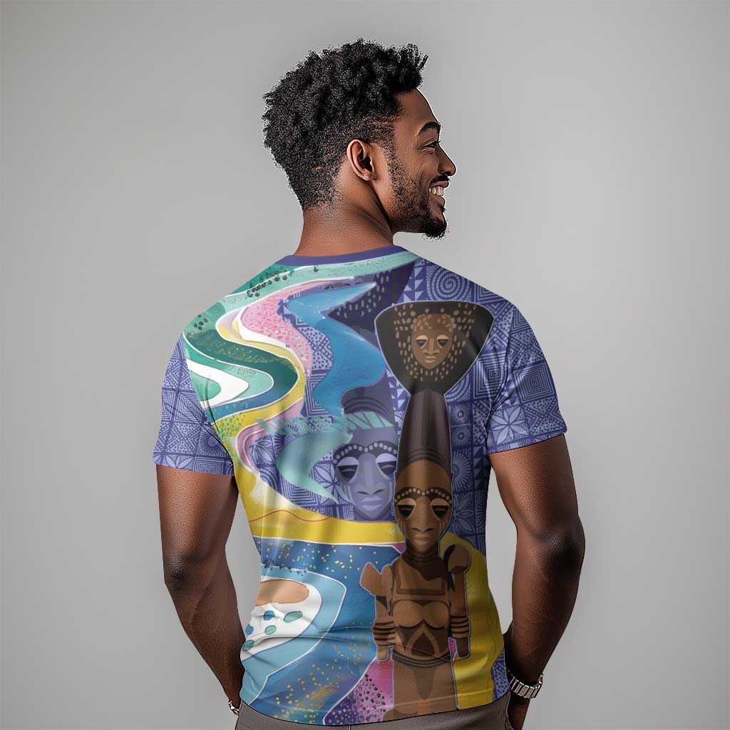 Nigeria Osun-Osogbo Festival T shirt Oshun God - Yoruba Pattern LT15