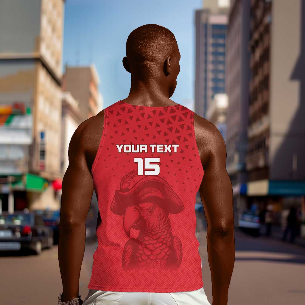 Custom Afro Seychelles Football Men Tank Top Pirate Parrot LT15