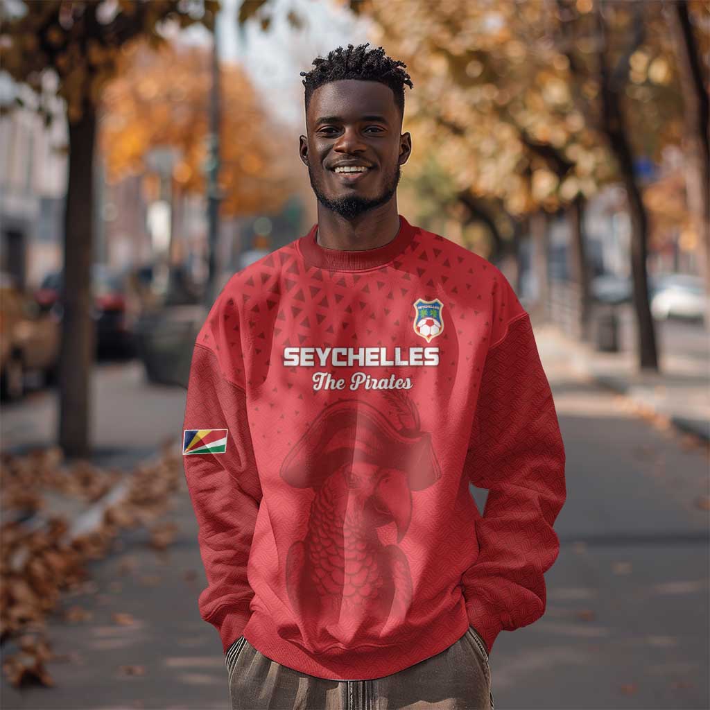 Custom Afro Seychelles Football Sweatshirt Pirate Parrot LT15