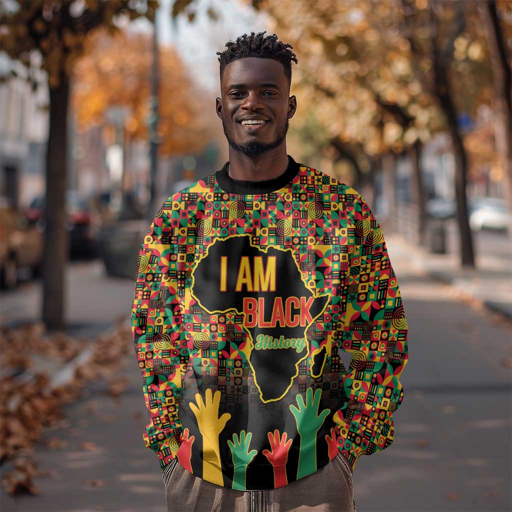 Black History Month Sweatshirt I'm Black And I'm Proud LT15