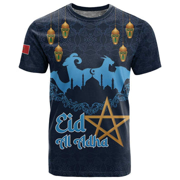 Happy Eid Al-Adha T shirt Morocco Mubarak LT15