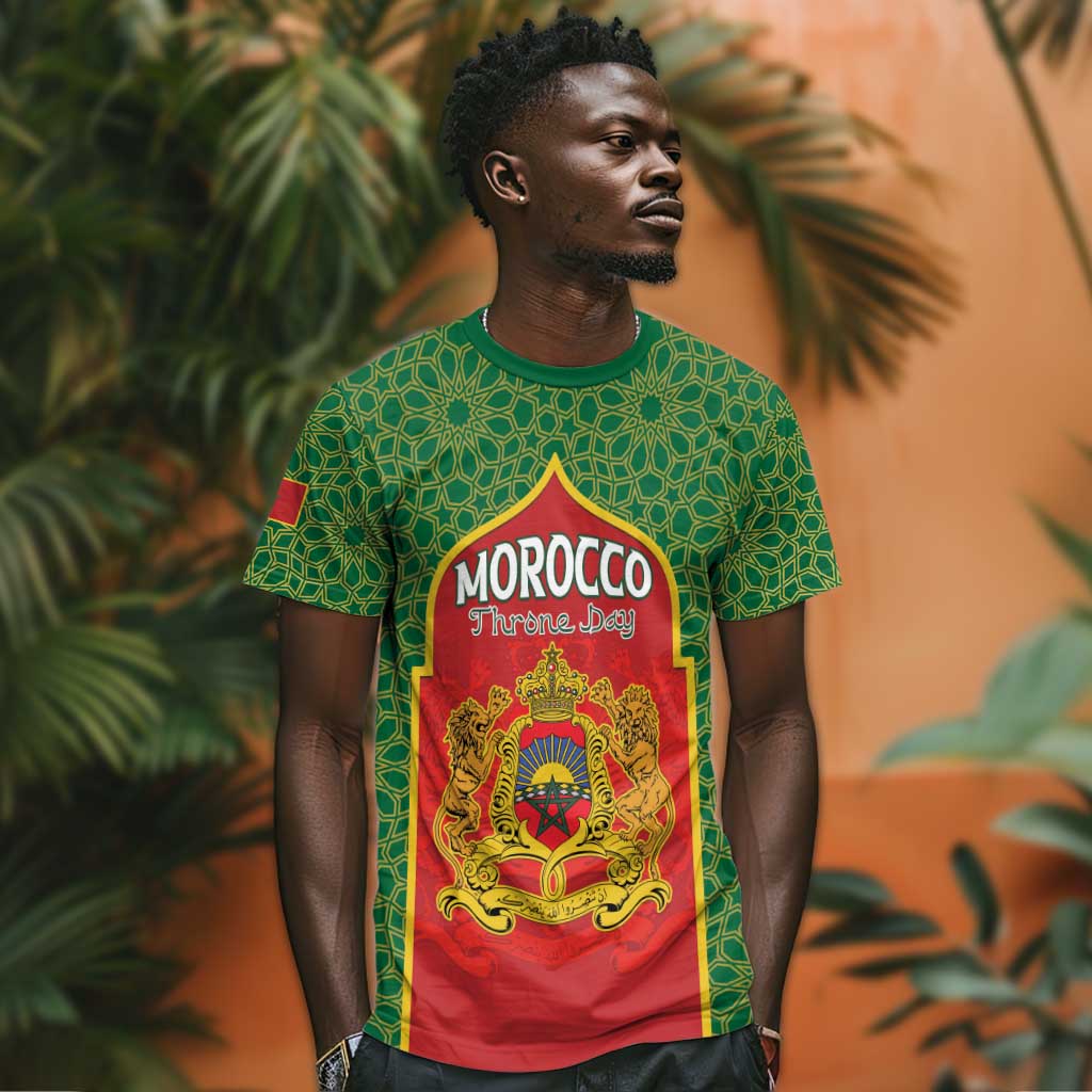 Personalized Morocco Fete du Trone T shirt King Lion LT15