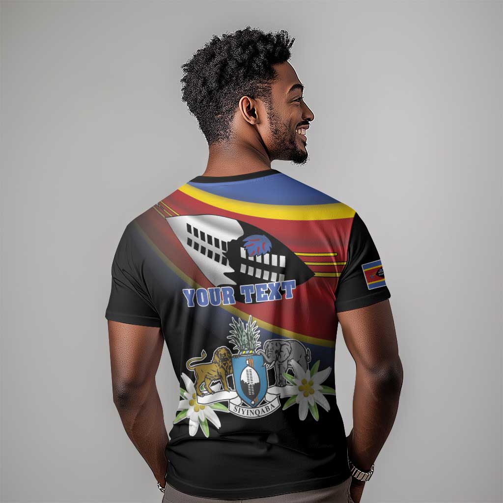 Personalized Eswatini Somhlolo Day T shirt Coat Of Arms With Map LT15
