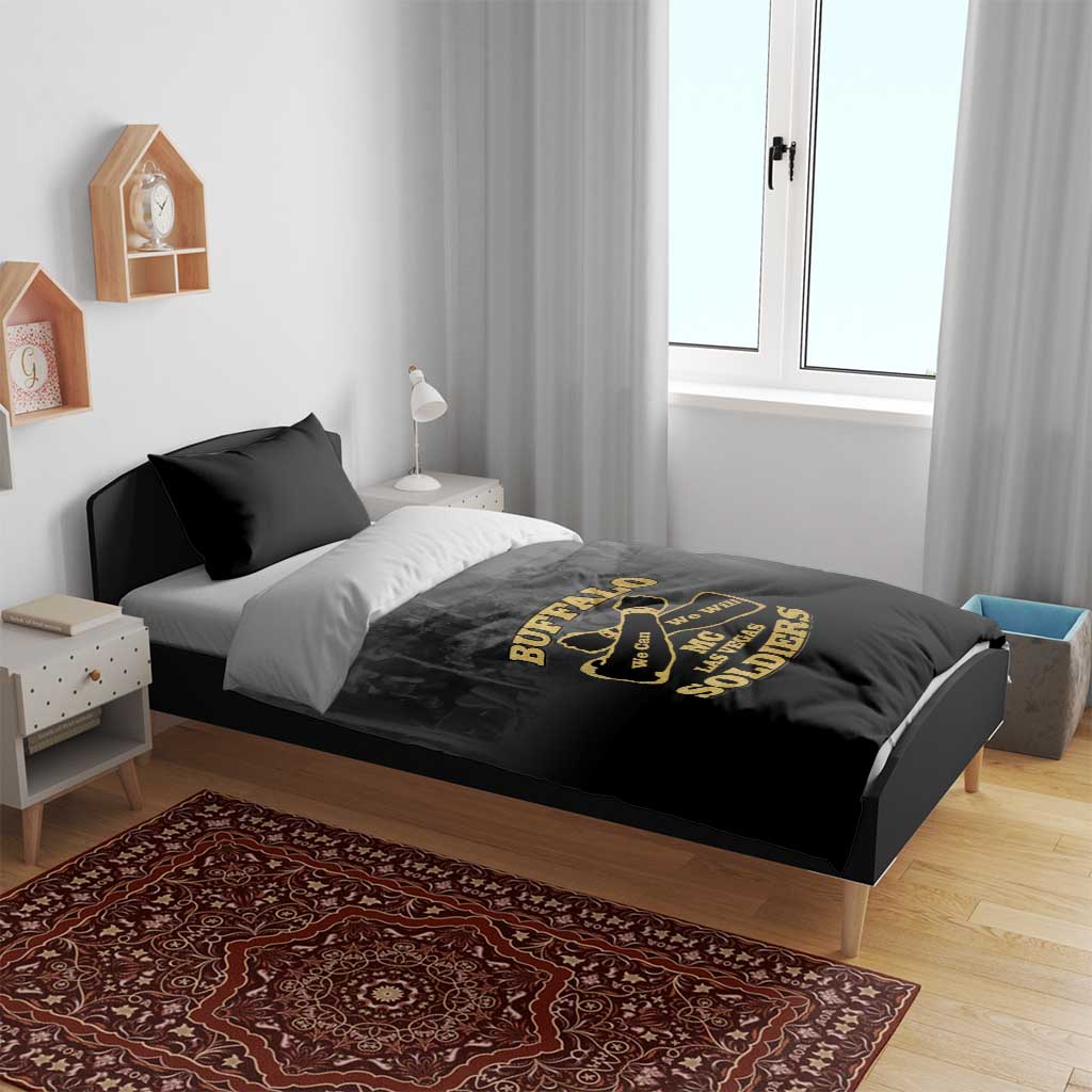 Buffalo Soldier Bedding Set African American Heroes - Black LT15