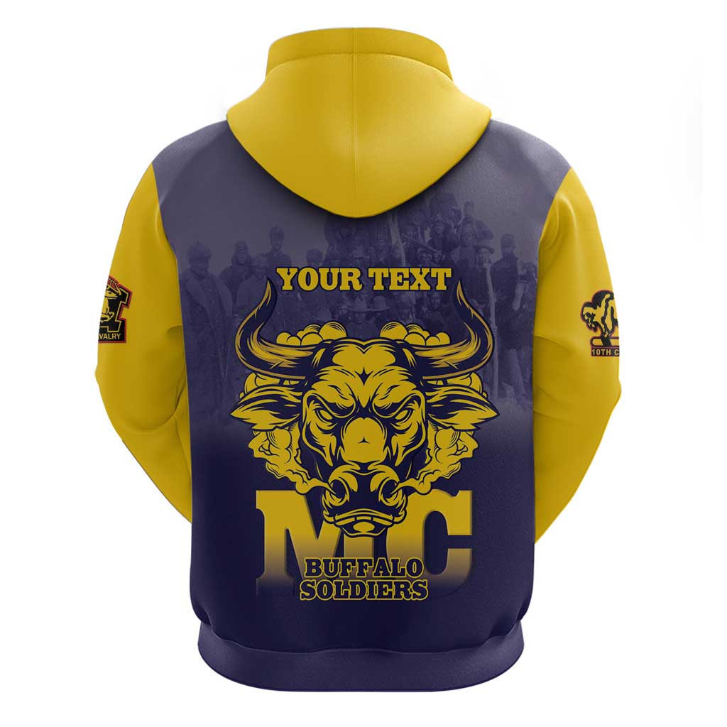 Personalized African American Buffalo Soldier Hoodie We Can We Will - Navy Blue LT15