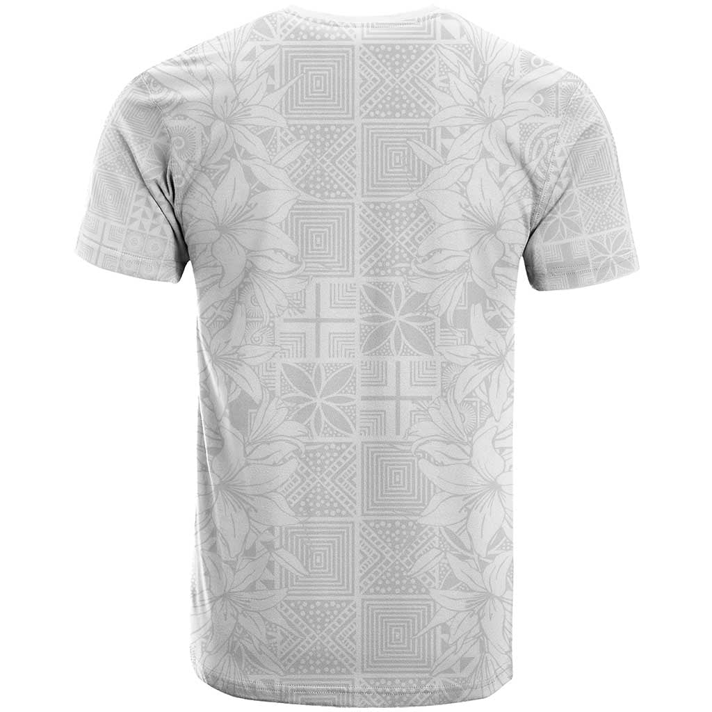 Nigeria Yoruba Osun-Osogbo Festival T shirt White Lily Lei LT15