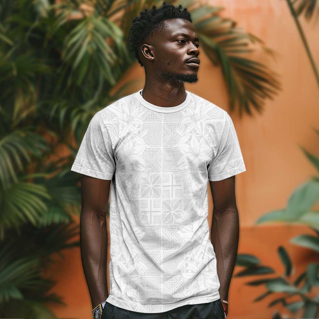 Nigeria Yoruba Osun-Osogbo Festival T shirt White Lily Lei LT15