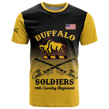 Personalized Afro-Americans Buffalo Soldiers T shirt 10th Cavalry Regiment LT15