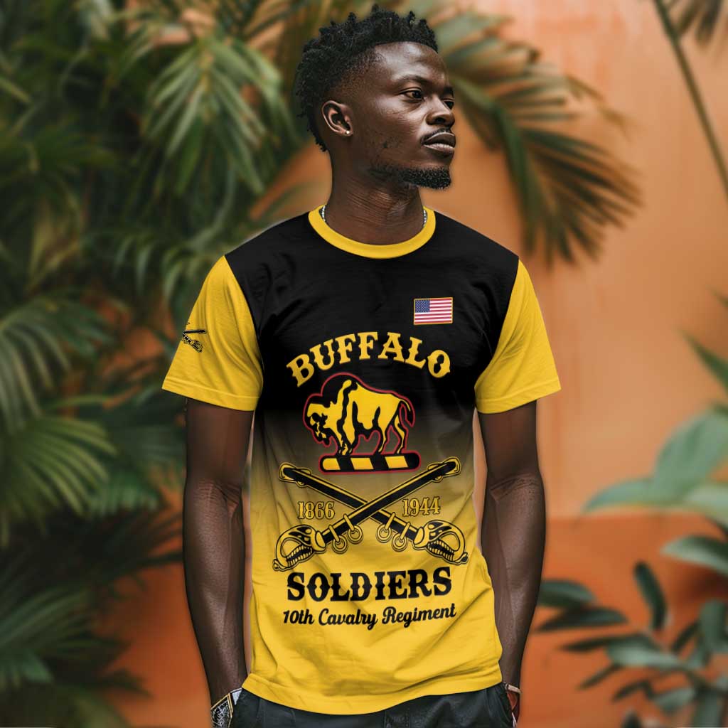 Personalized Afro-Americans Buffalo Soldiers T shirt 10th Cavalry Regiment LT15