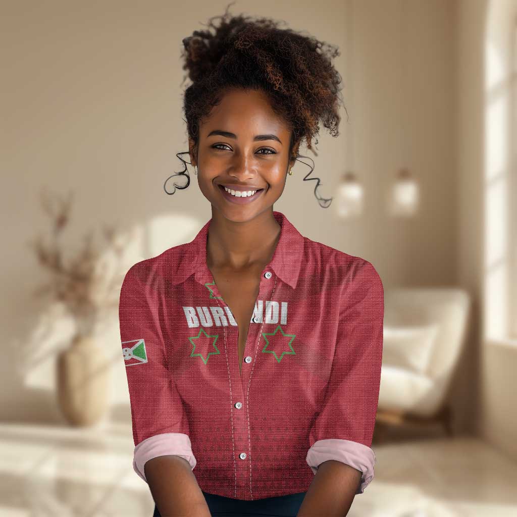 Custom Burundi Football Women Casual Shirt Go Intamba Go LT15