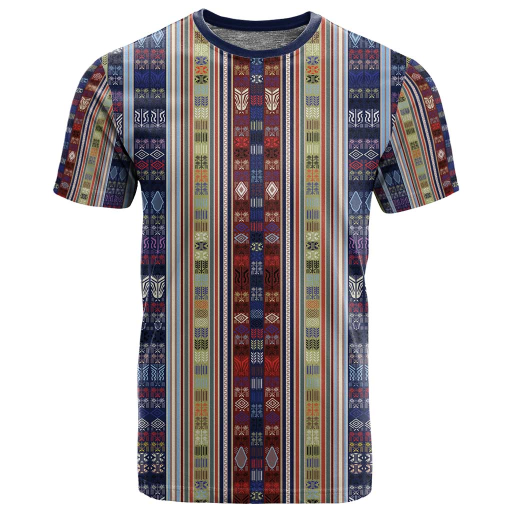 Lamba Mpanjaka Malagasy Traditional Pattern T shirt LT15