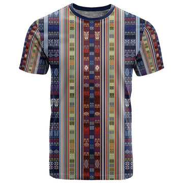 Lamba Mpanjaka Malagasy Traditional Pattern T shirt LT15