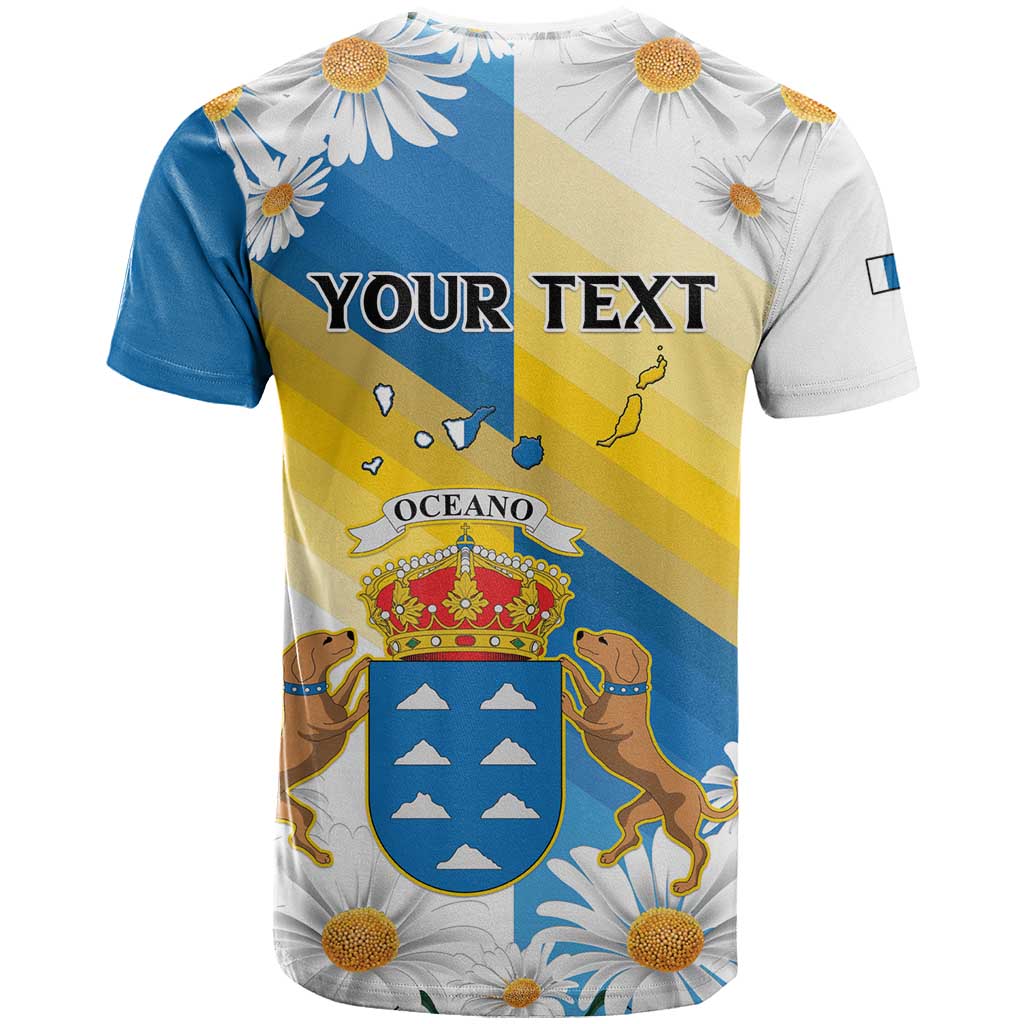 Personalized Canary Islands T shirt Coat Of Arms Argyranthemum Frutescens LT15