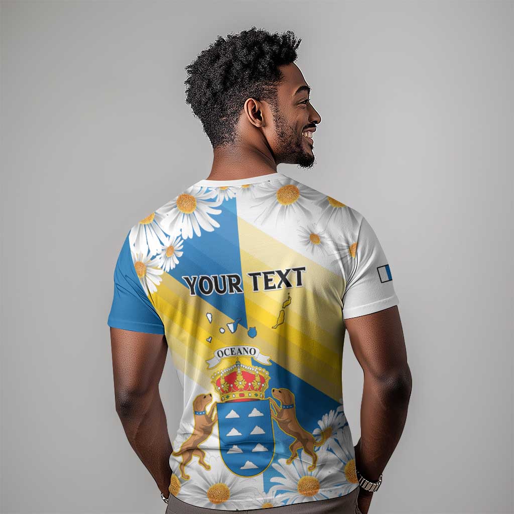 Personalized Canary Islands T shirt Coat Of Arms Argyranthemum Frutescens LT15