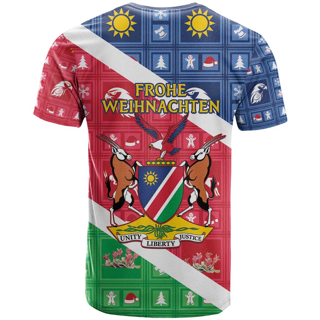 Afro Namibia T shirt Coat Of Arms Christmas Style LT15