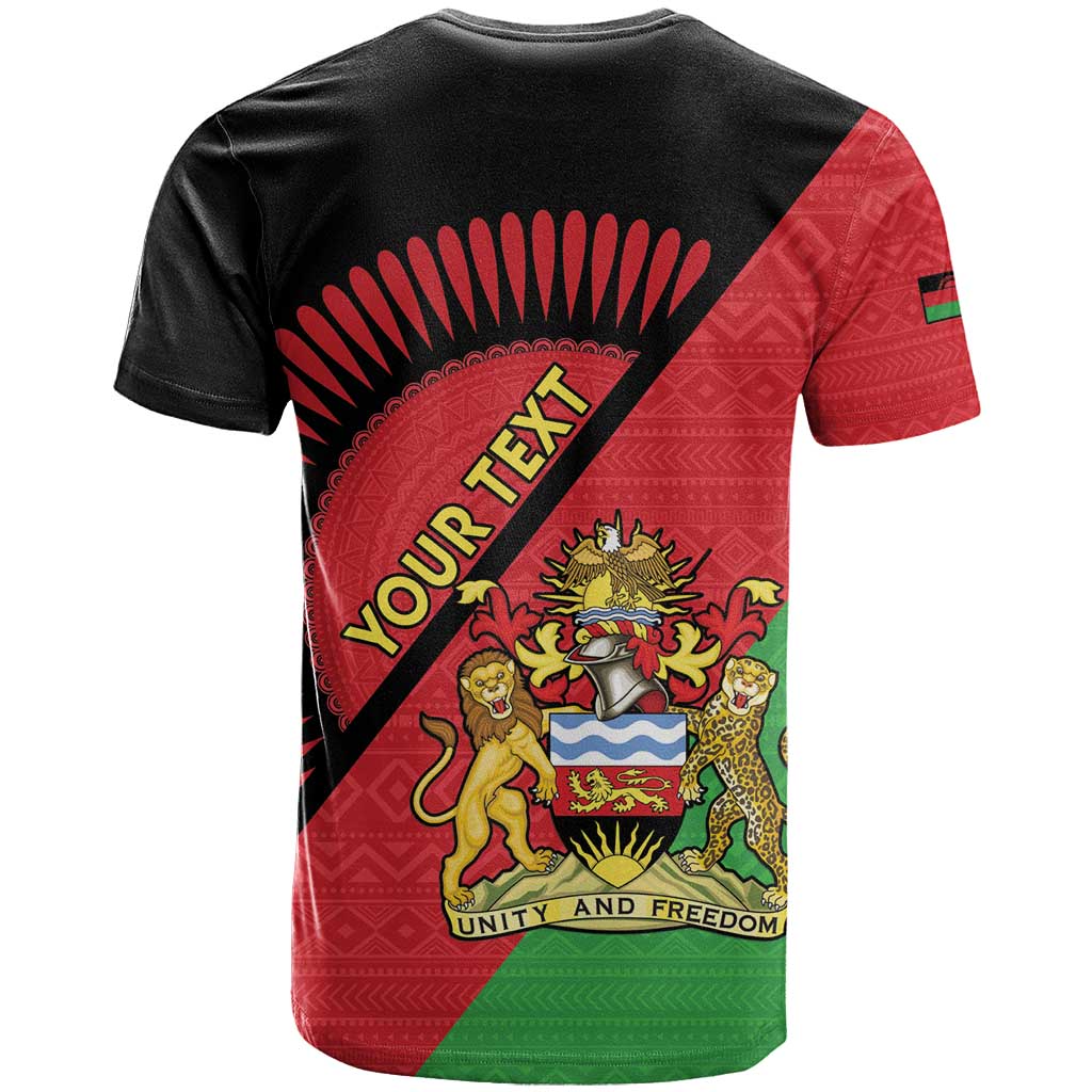 Personalized Afro Malawi T shirt Coat Of Arms - Southeastern Africa Pattern LT15