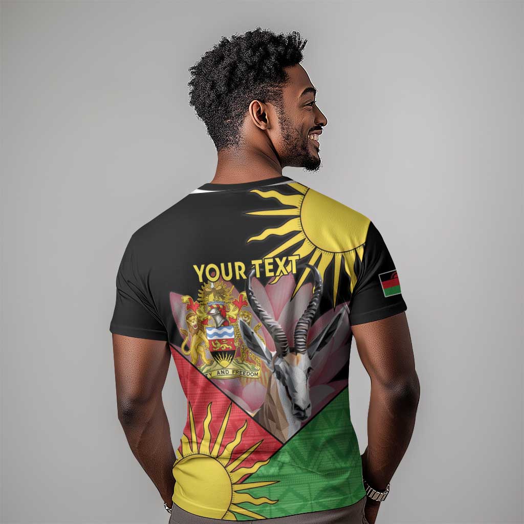 Personalized Africa Malawi T shirt Thomsons Gazelle With Lotus LT15