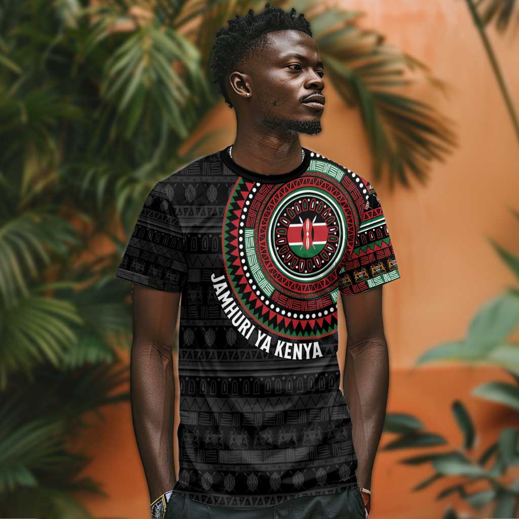 Personalised Kenya African Tribal Pattern T shirt Chest Arm Tattoo LT15