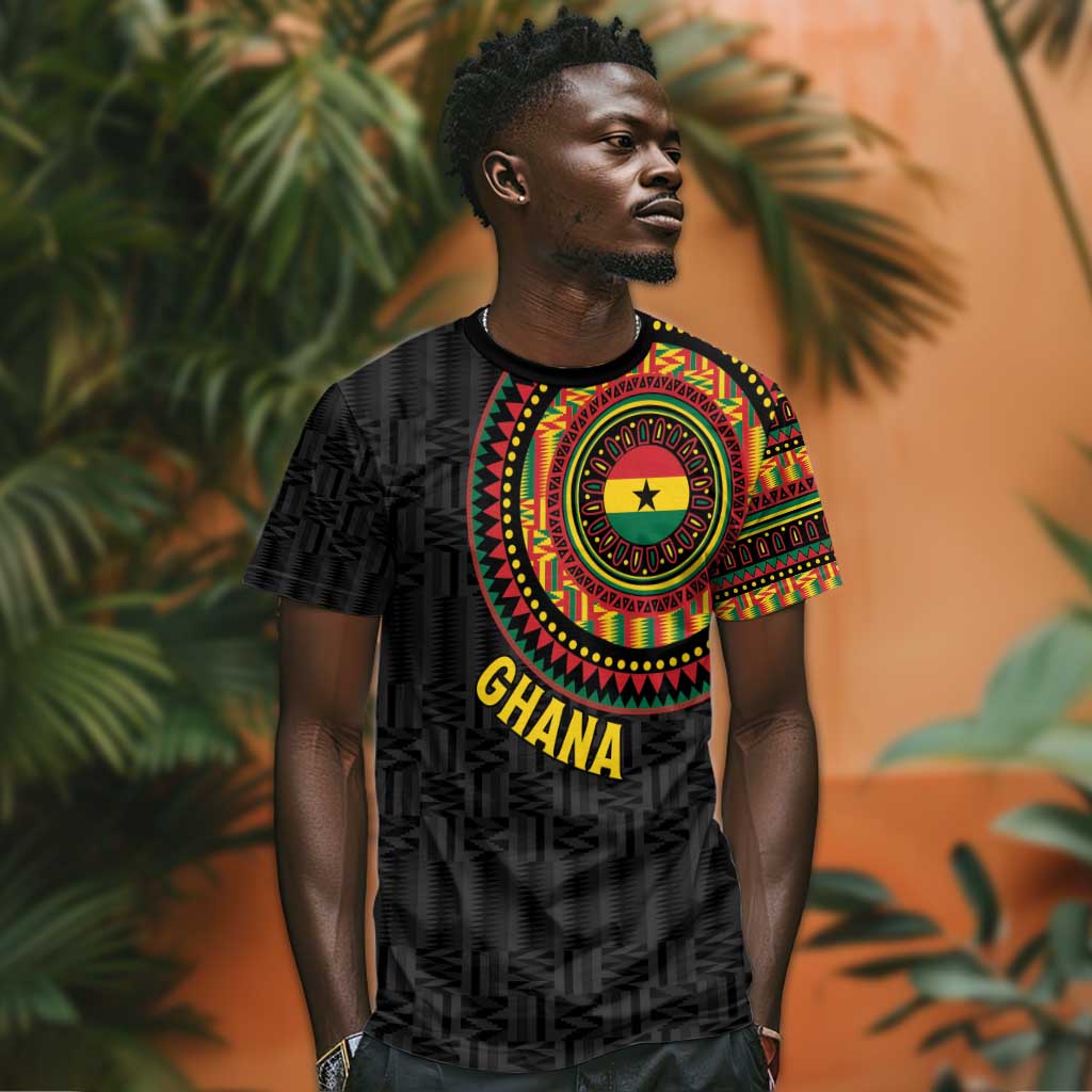 Personalised Ghana African Tribal Mix Kente Patterns T shirt Chest Arm Tattoo LT15
