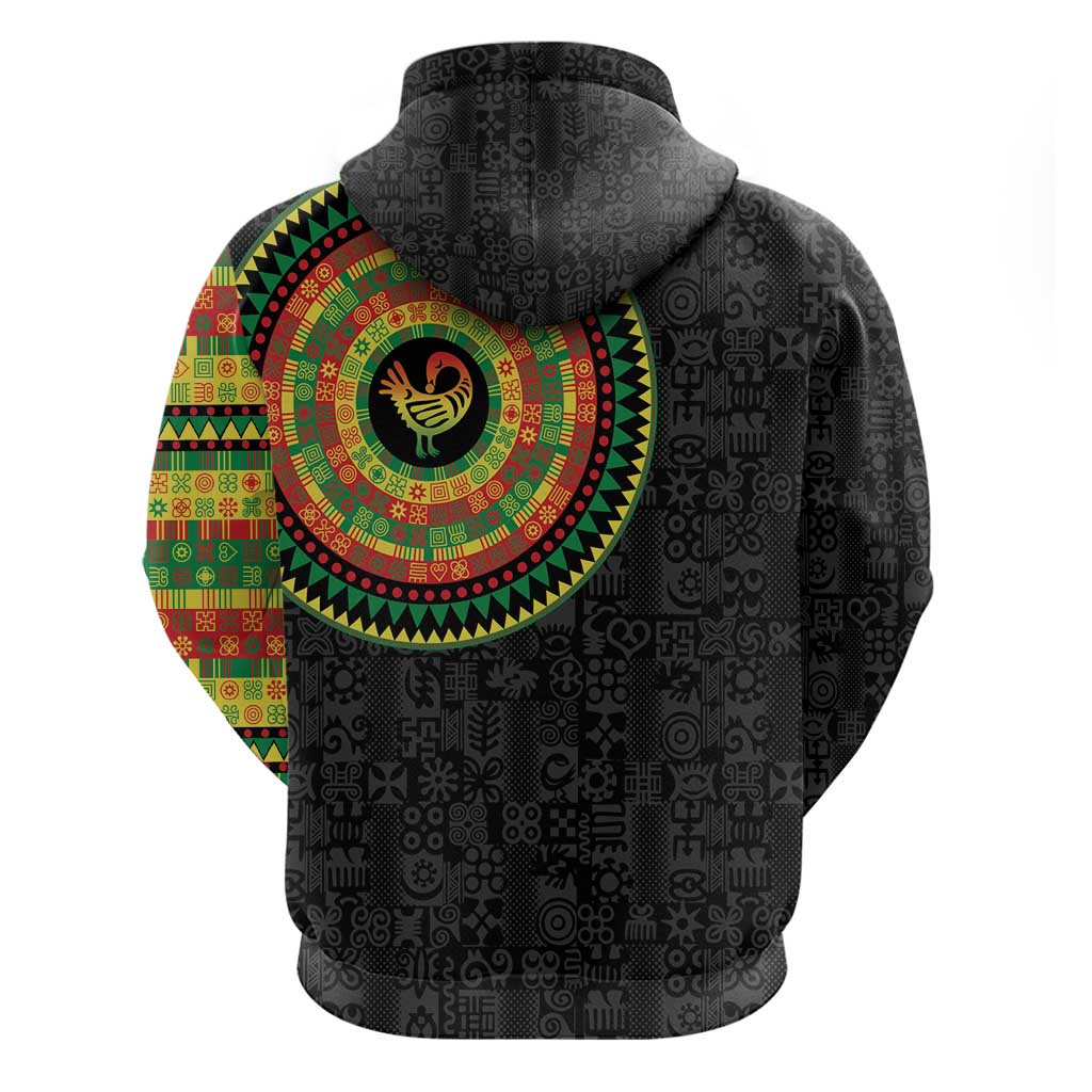 Sankofa Bird Adinkra Symbols Hoodie African Culture LT15