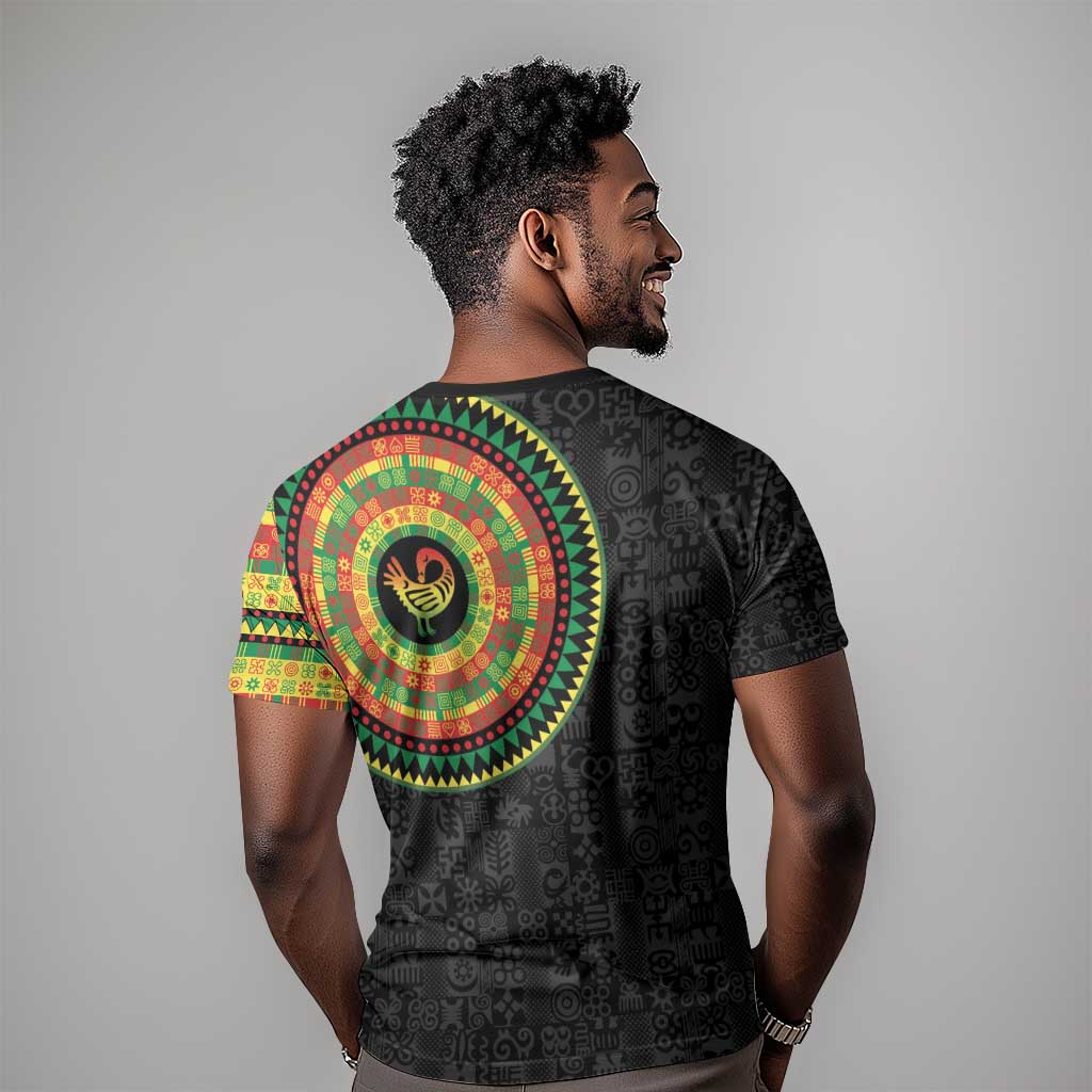 African Sankofa Bird T shirt Adinkra Symbols - Chest Arm Tattoo LT15