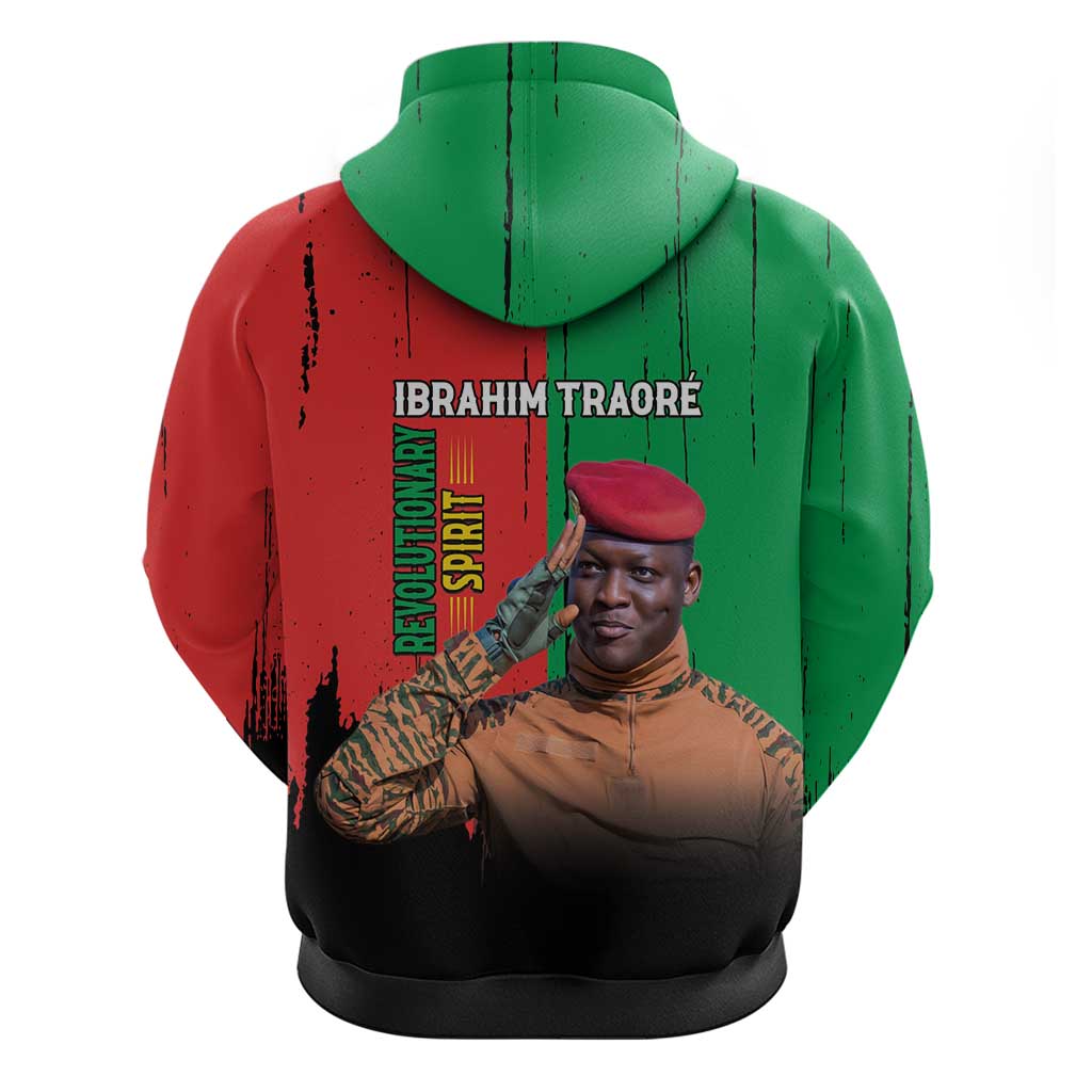 Ibrahim Traore Hoodie Faso Rises Our Soil Our Rules LT15