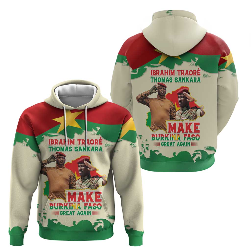 Ibrahim Traore Thomas Sankara Hoodie Make Burkina Faso Great Again LT15