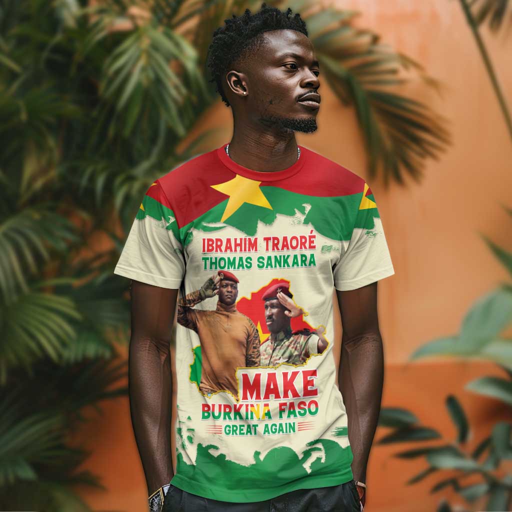 Ibrahim Traore Thomas Sankara T shirt Make Burkina Faso Great Again LT15