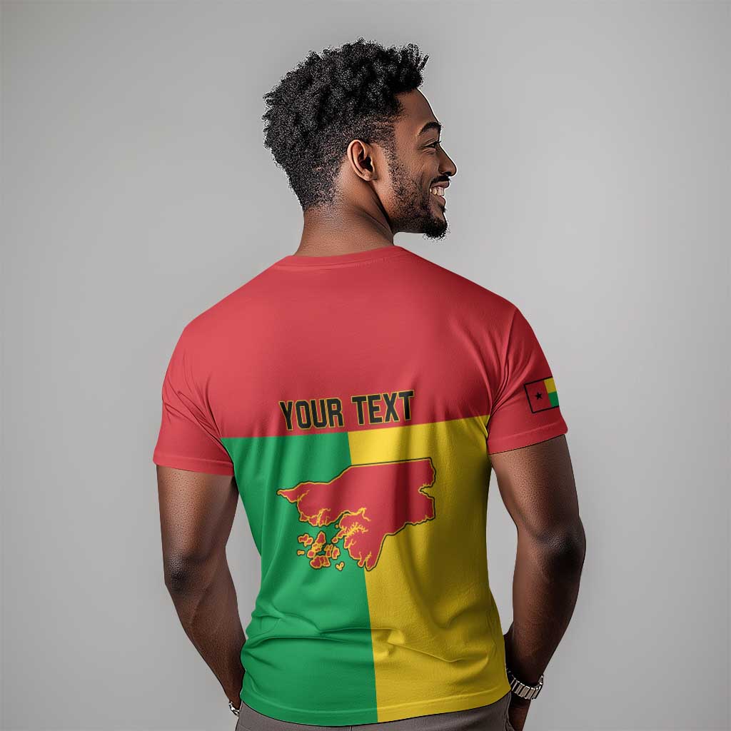 Personalized Guinea-Bissau T shirt Basic Flag Style LT15