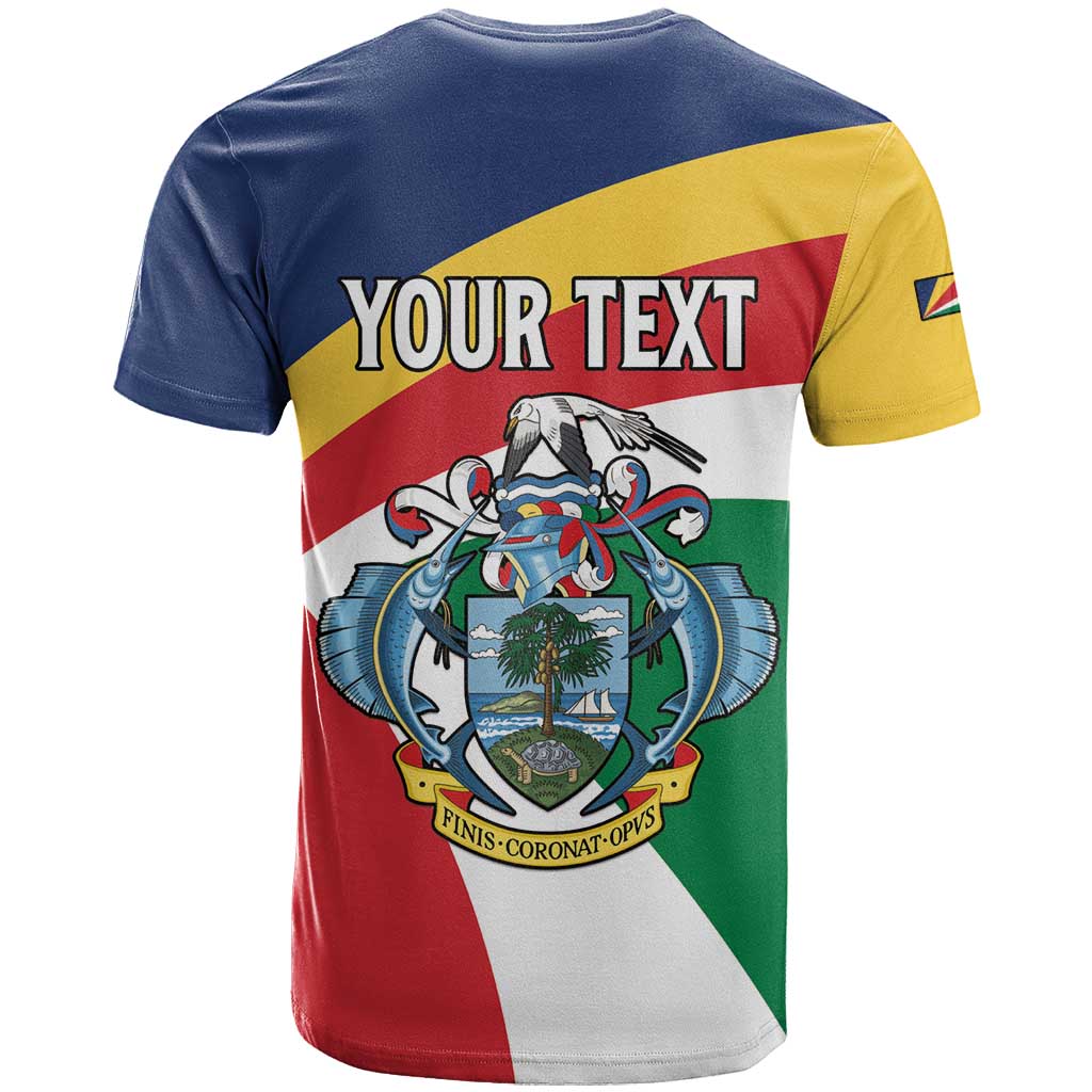 Personalized Happy Seychelles Independence Day T shirt Black Parrot Coat Of Arms LT15